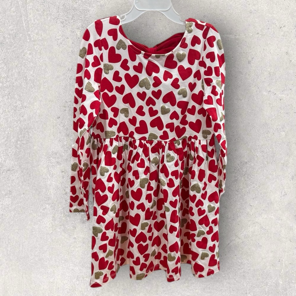 Tommy Bahama Kids Dress with Red and Gold Hearts